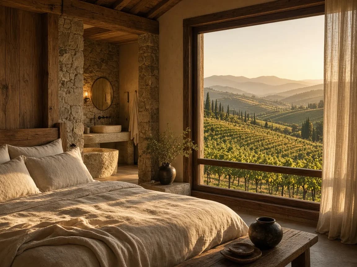 Habitación con vista al viñedo en Casa Altamira