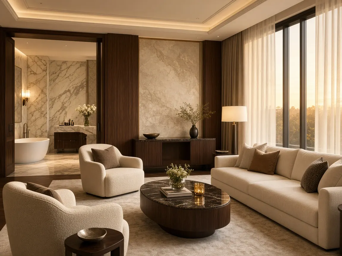 Suite firma con living separado en Palacio Vercelli